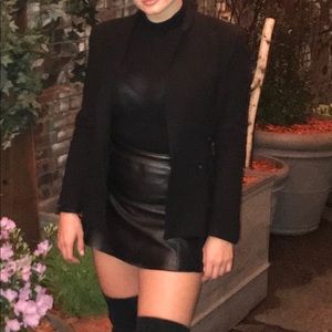 AllSaints leather mini skirt